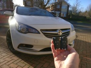 Vauxhall Cascada 2016 spare key