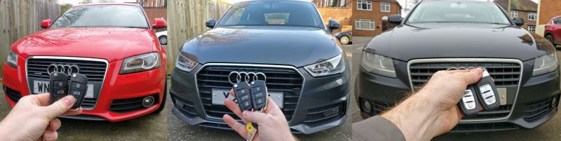 Audi A1, Audi A3, Audi A4 spare keys