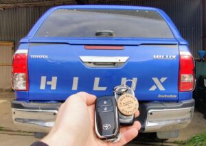 Toyota Hilux 2018 spare key programmed, lost key disabled.